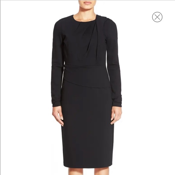 Kobi Halperin Rafaella Black Sheath Dress sz 14 - Picture 1 of 10